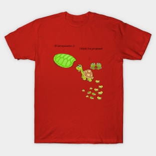 I Think I'm Pregnant Turtle T-Shirt